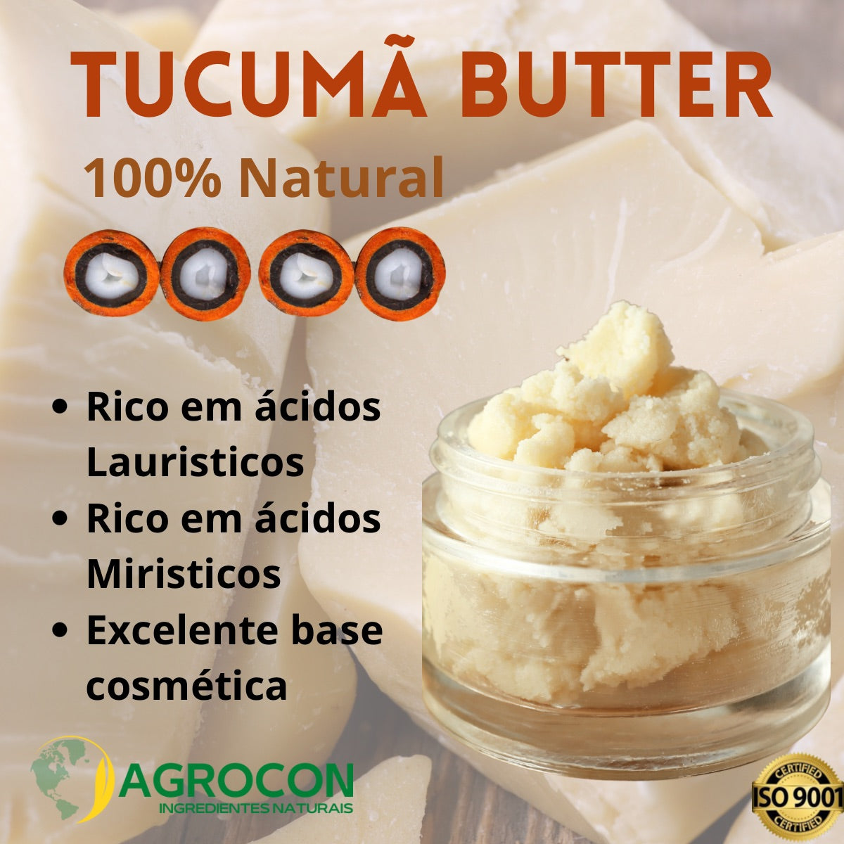 MANTEIGA DE TUCUMA 100% NATURAL